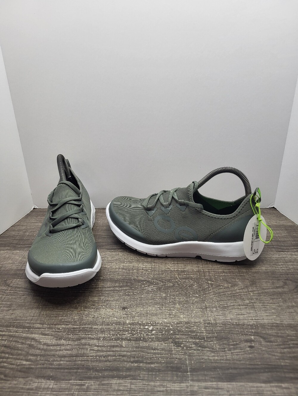 Oofos OOmg Sport LS Low Shoe Men's Size 8 Olive Green New